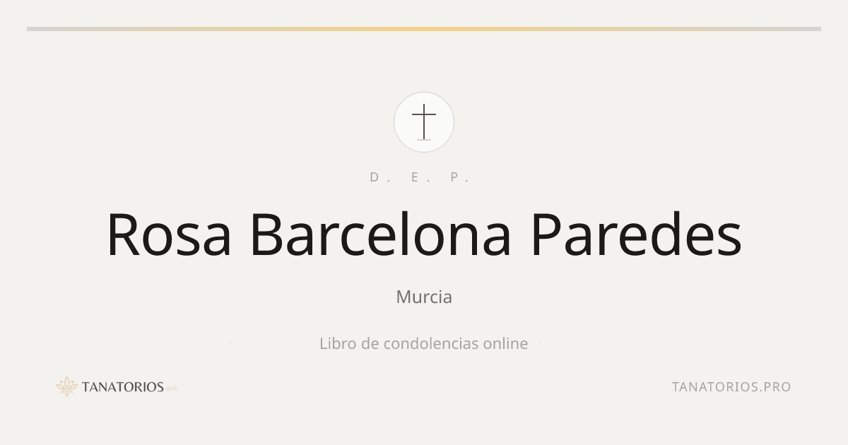 Memorial de Rosa Barcelona Paredes