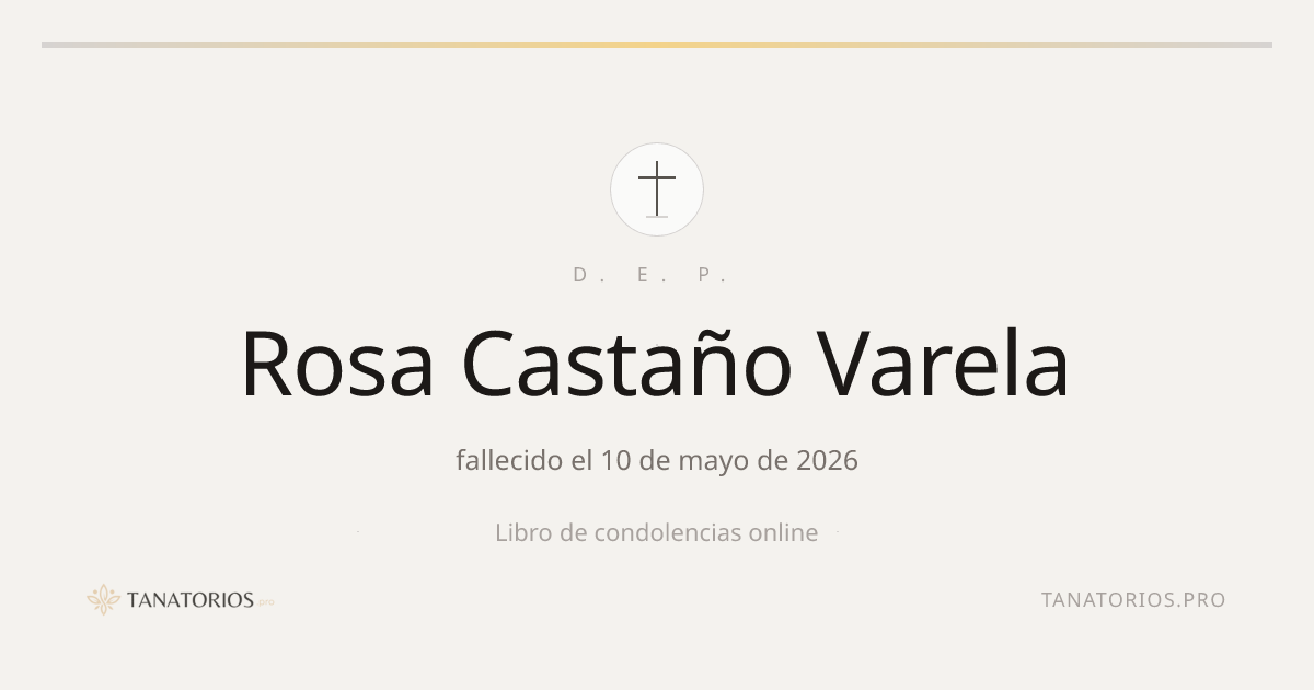 Memorial de Rosa Castaño Varela