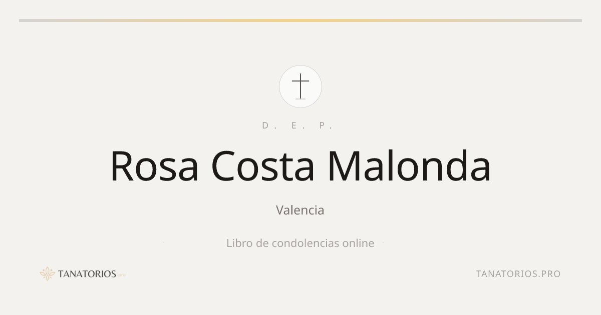Memorial de Rosa Costa Malonda