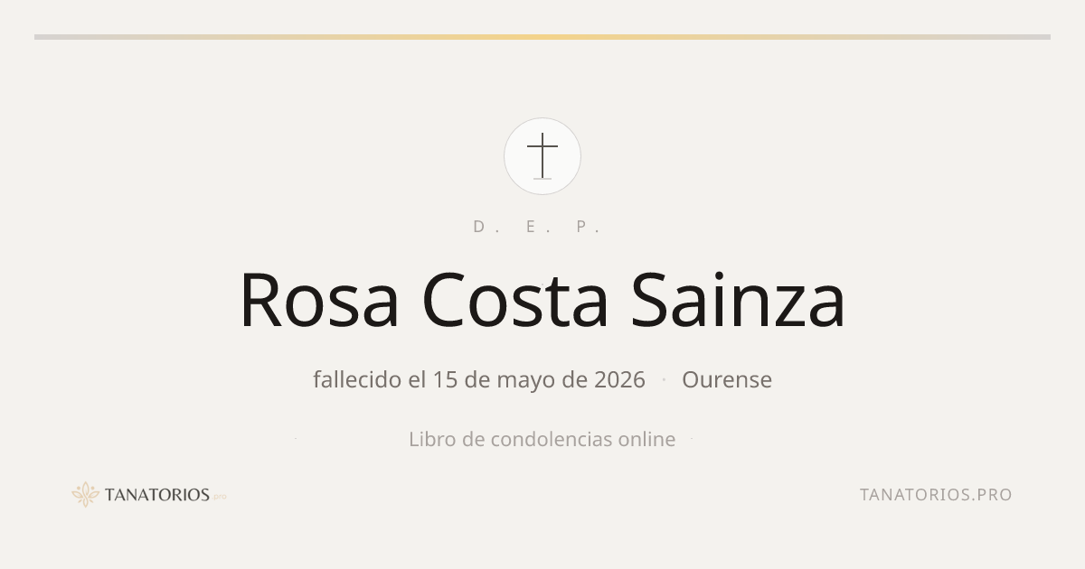 Memorial de Rosa Costa Sainza
