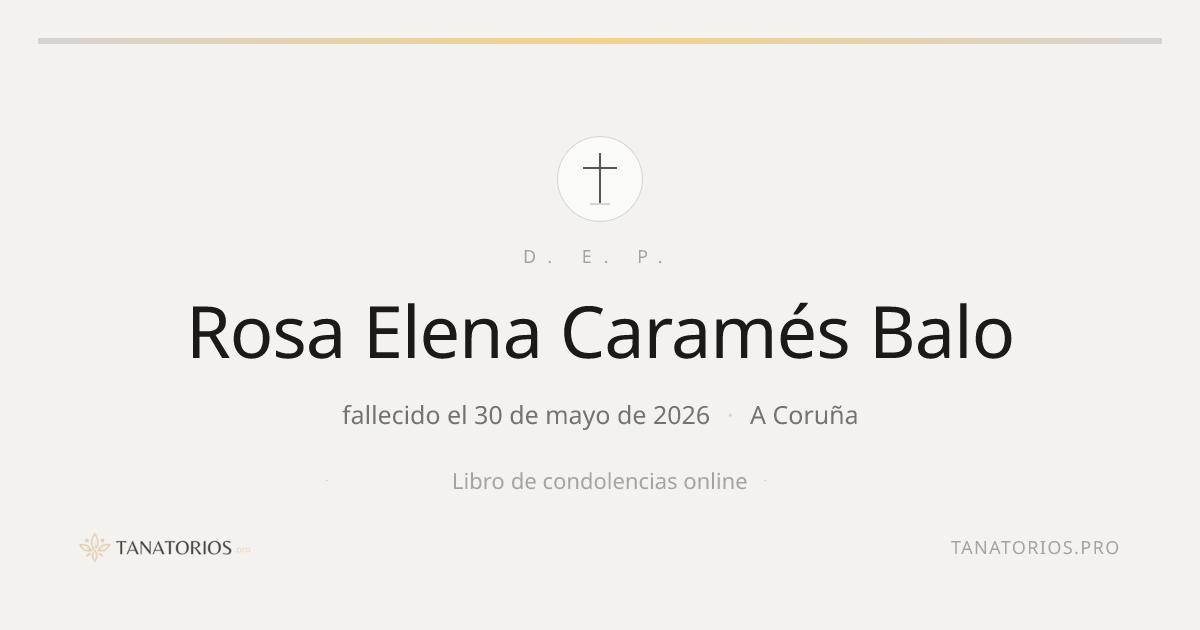 Memorial de Rosa Elena Caramés Balo