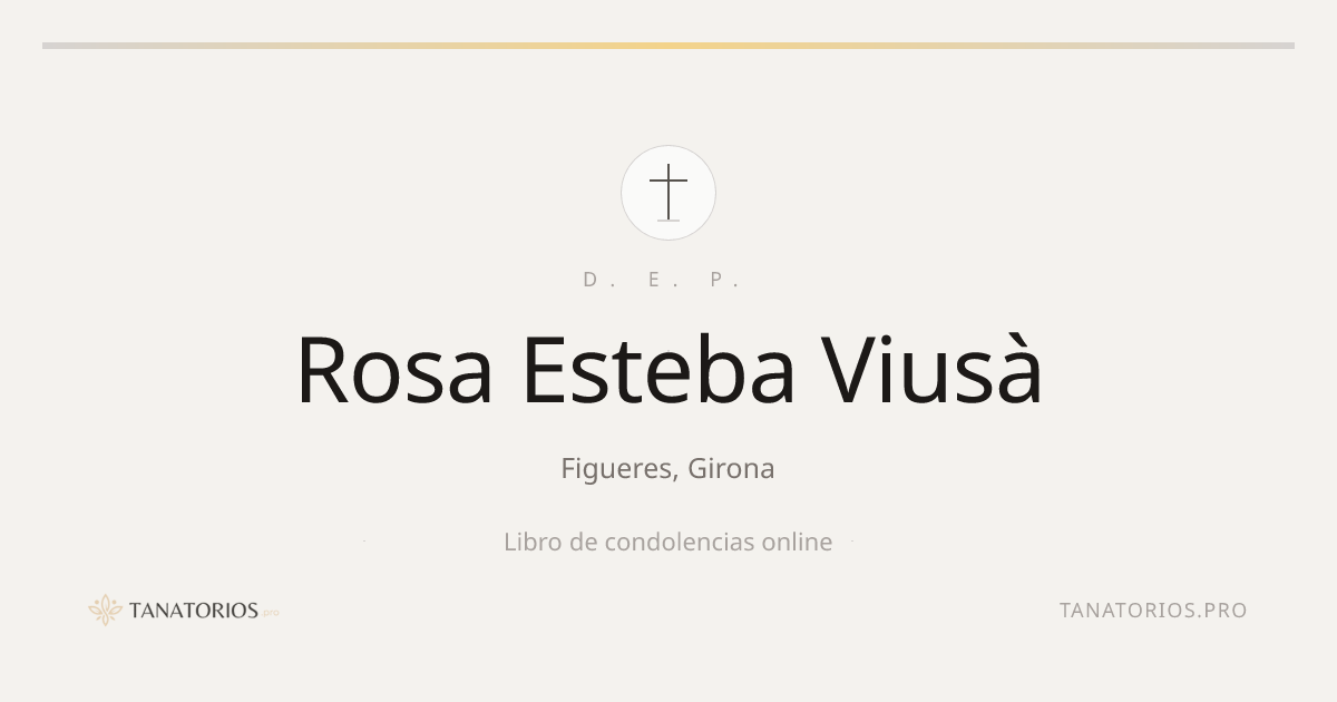 Memorial de Rosa Esteba Viusà