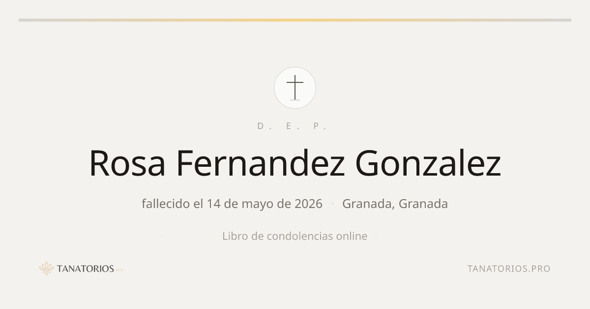 Memorial de Rosa Fernandez Gonzalez