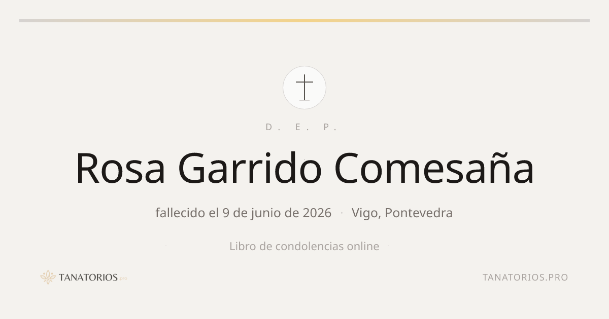 Memorial de Rosa Garrido Comesaña