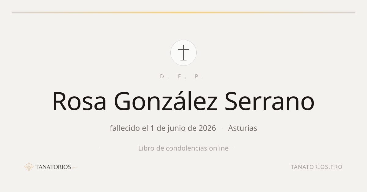 Memorial de Rosa González Serrano