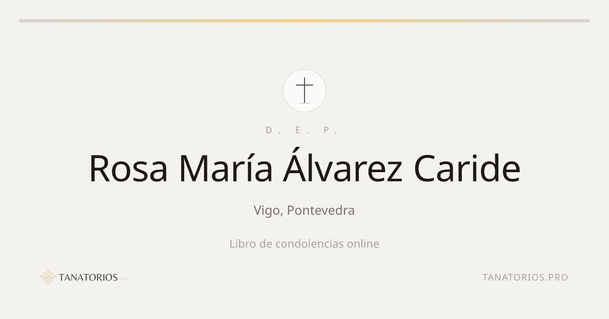 Memorial de Rosa María Álvarez Caride