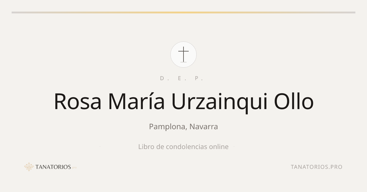 Memorial de Rosa María Urzainqui Ollo
