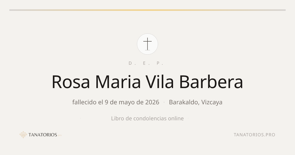 Memorial de Rosa Maria Vila Barbera