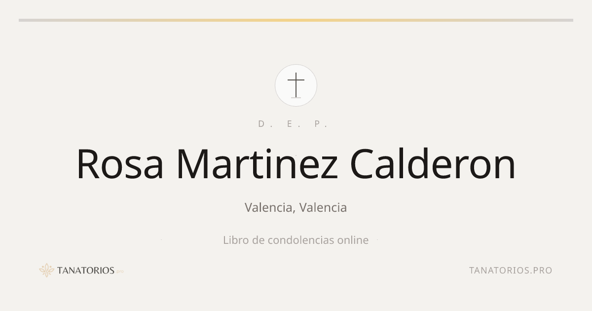 Memorial de Rosa Martinez Calderon