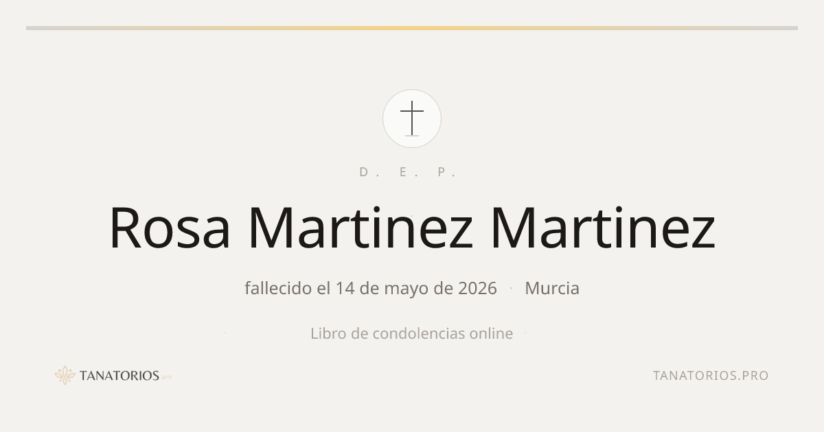 Memorial de Rosa Martinez Martinez