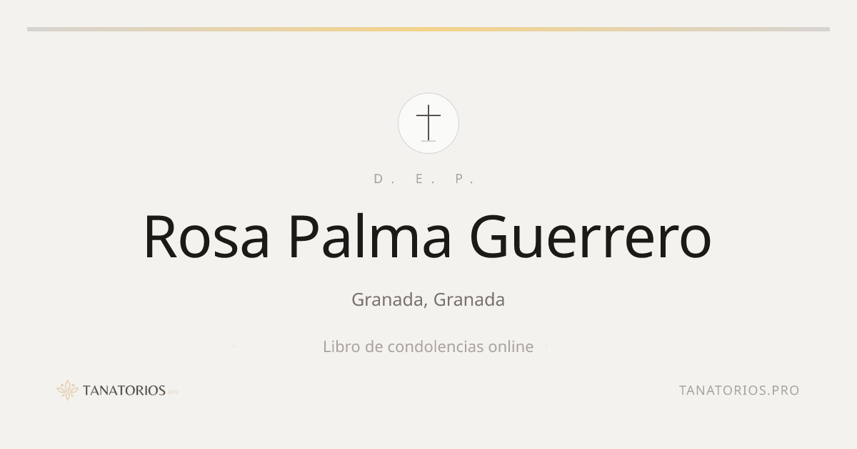 Memorial de Rosa Palma Guerrero