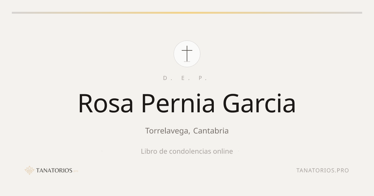 Memorial de Rosa Pernia Garcia