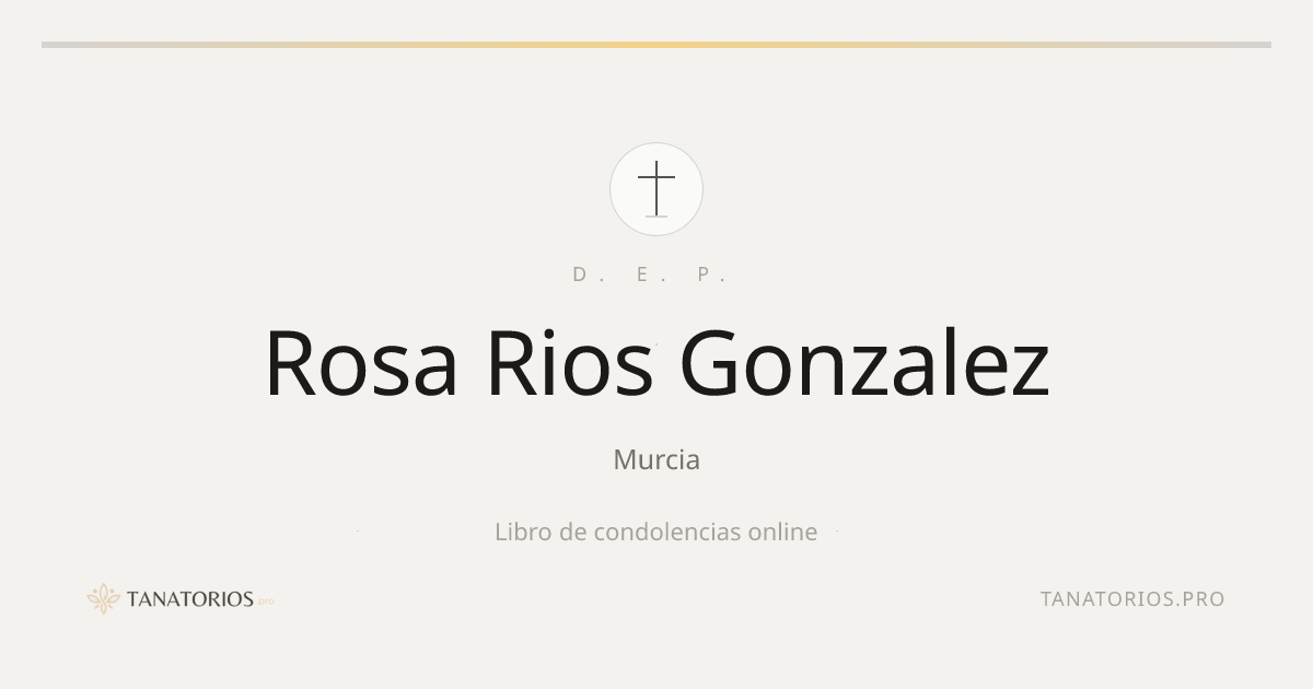 Memorial de Rosa Rios Gonzalez