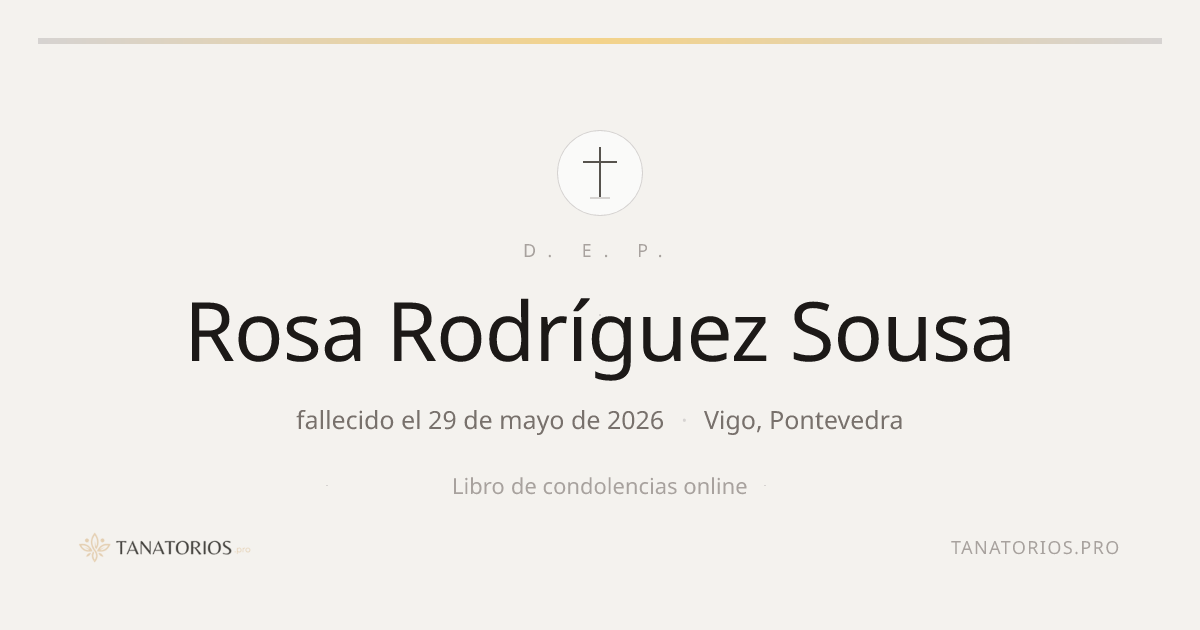 Memorial de Rosa Rodríguez Sousa