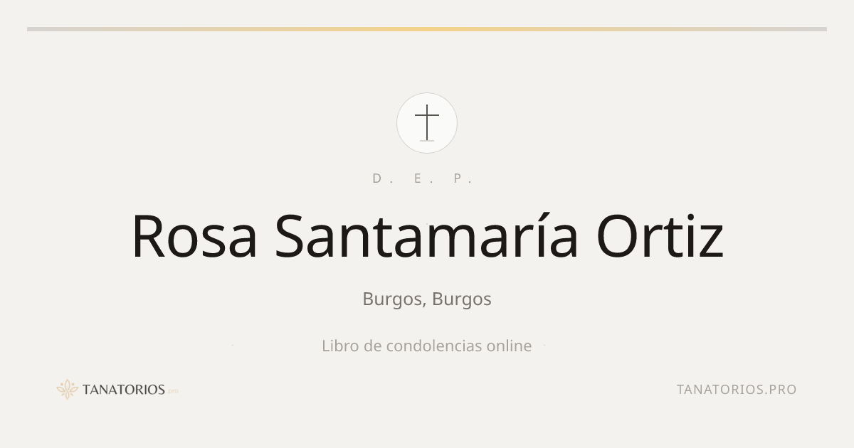 Memorial de Rosa Santamaría Ortiz