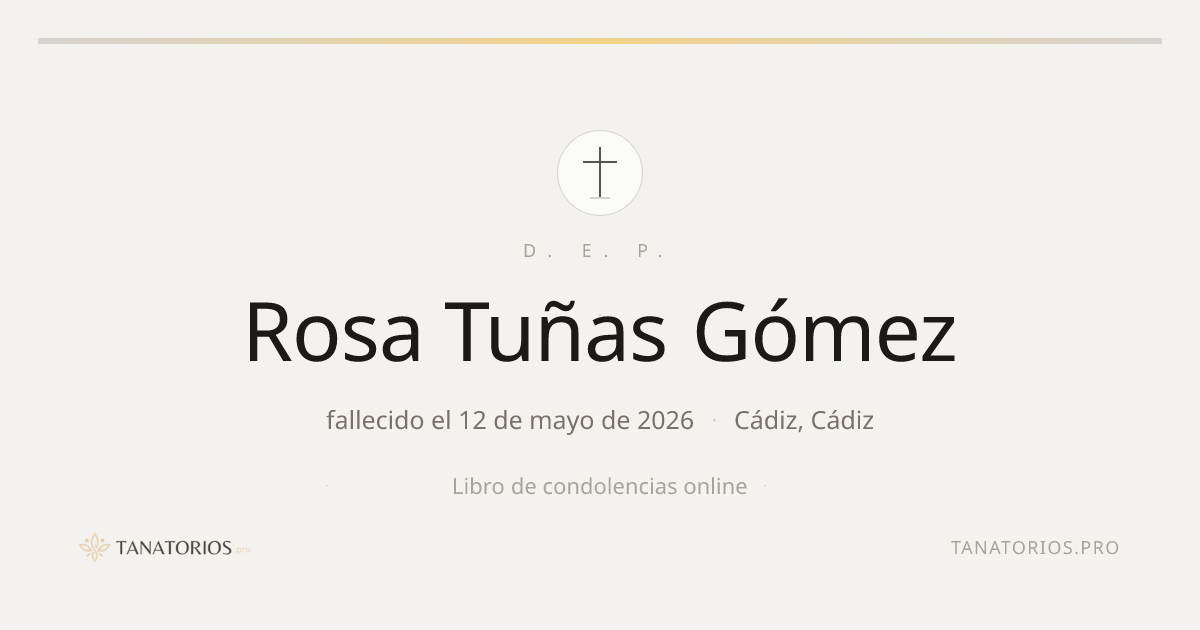 Memorial de Rosa Tuñas Gómez