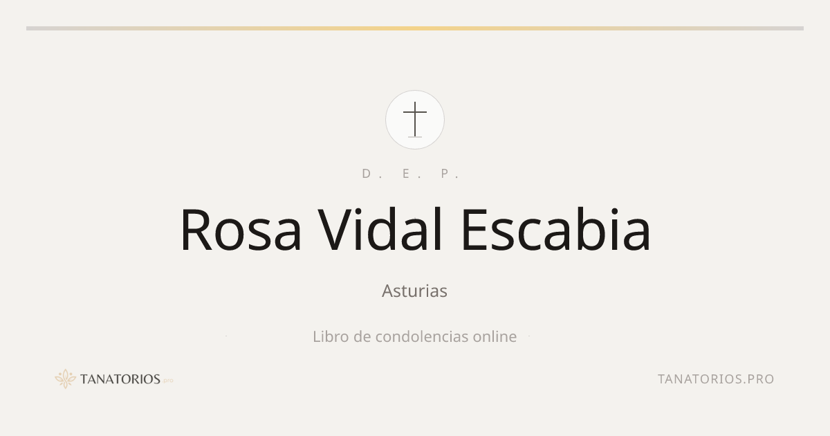 Memorial de Rosa Vidal Escabia