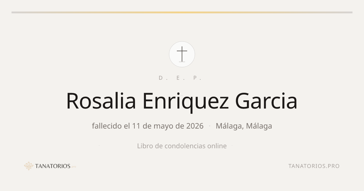Memorial de Rosalia Enriquez Garcia