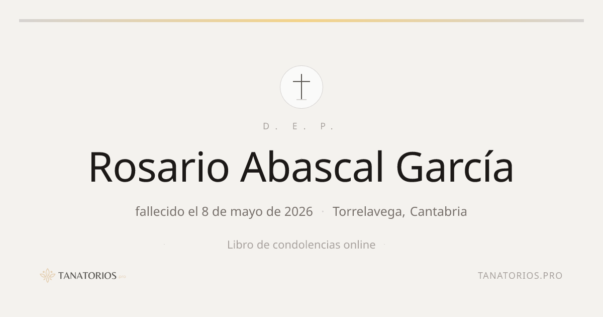Memorial de Rosario Abascal García