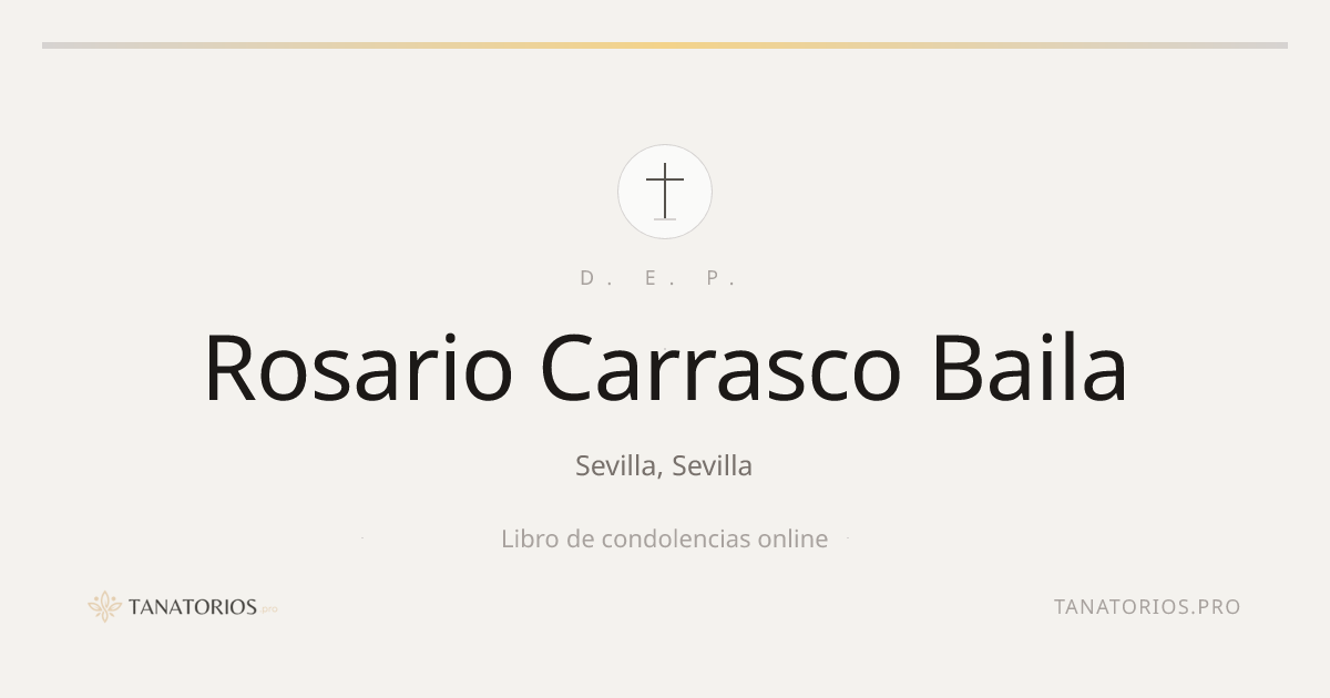 Memorial de Rosario Carrasco Baila