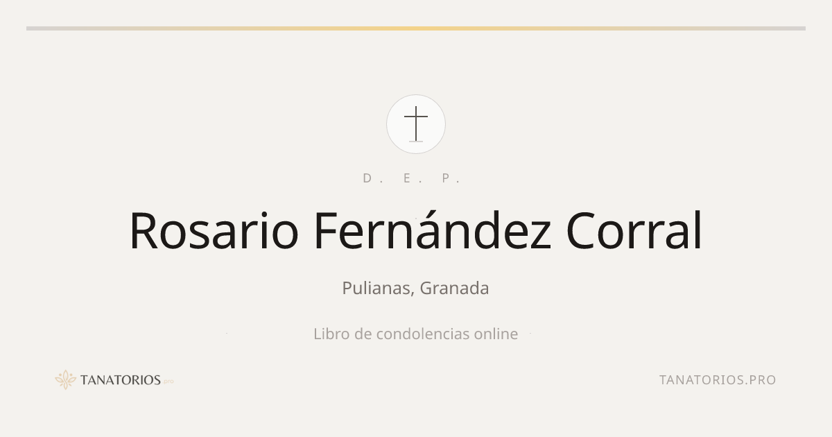 Memorial de Rosario Fernández Corral