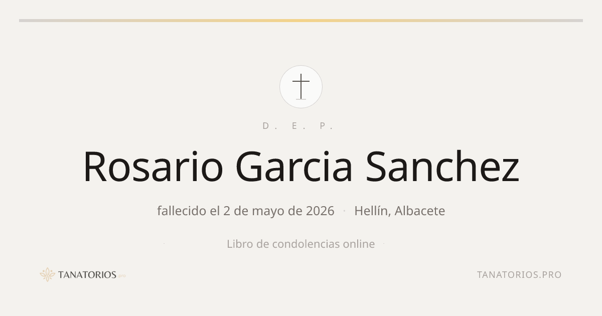 Memorial de Rosario Garcia Sanchez