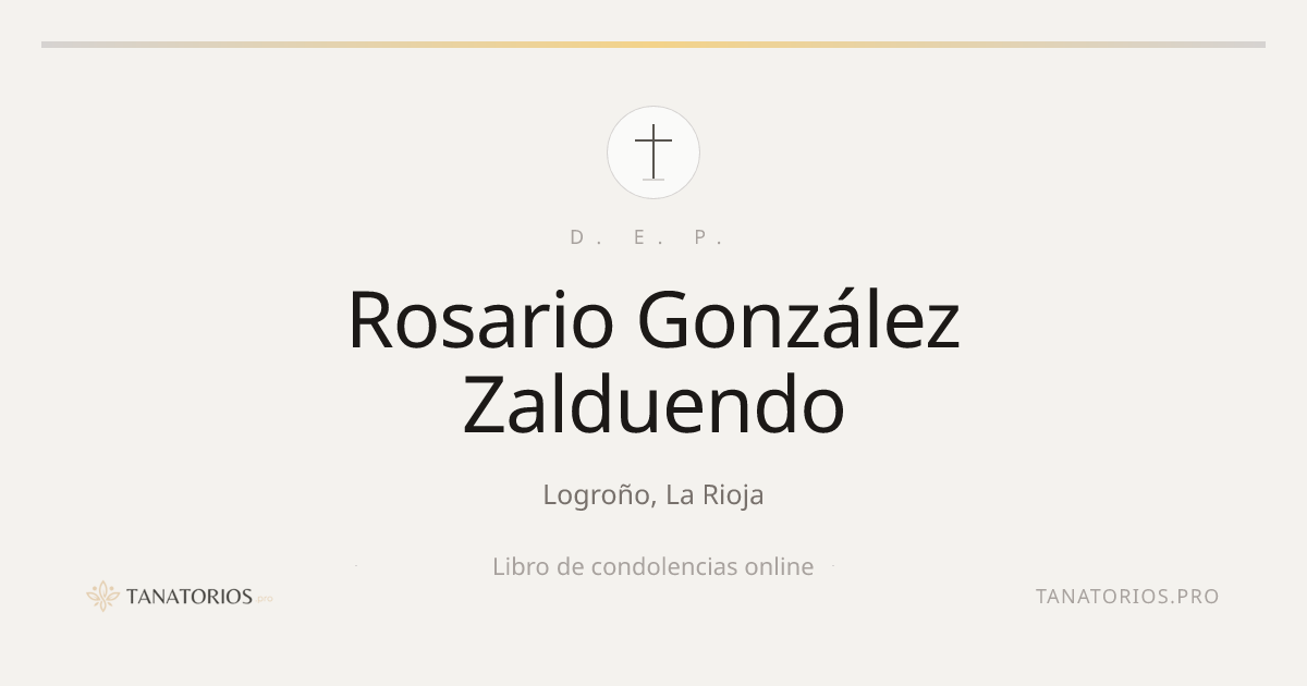 Memorial de Rosario González Zalduendo