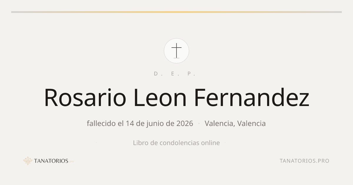Memorial de Rosario Leon Fernandez