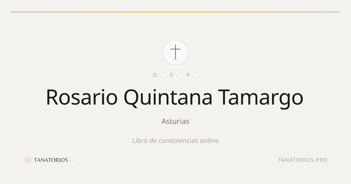 Memorial de Rosario Quintana Tamargo