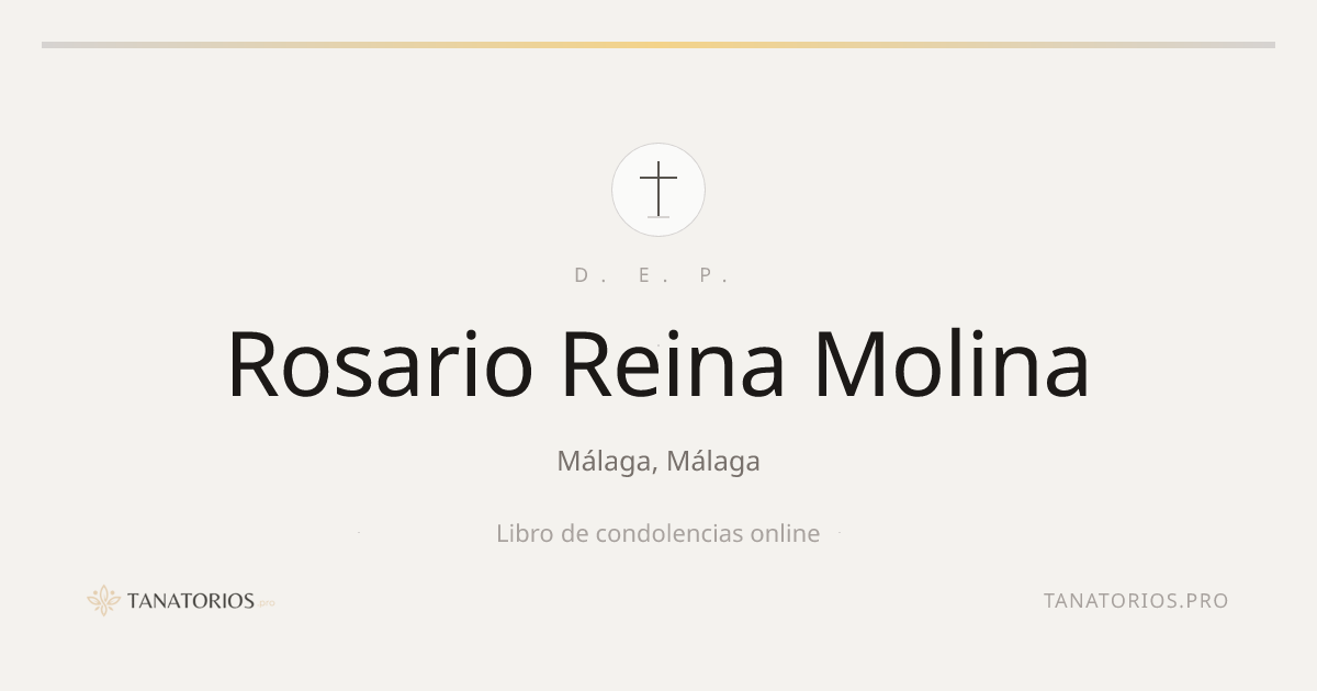 Memorial de Rosario Reina Molina