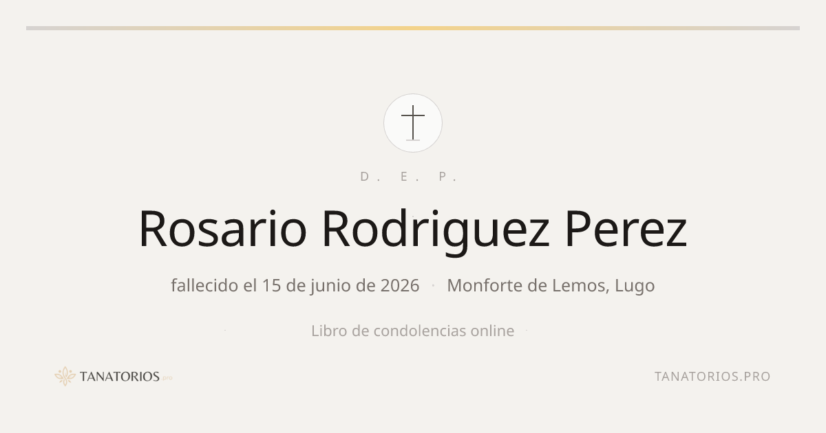 Memorial de Rosario Rodriguez Perez