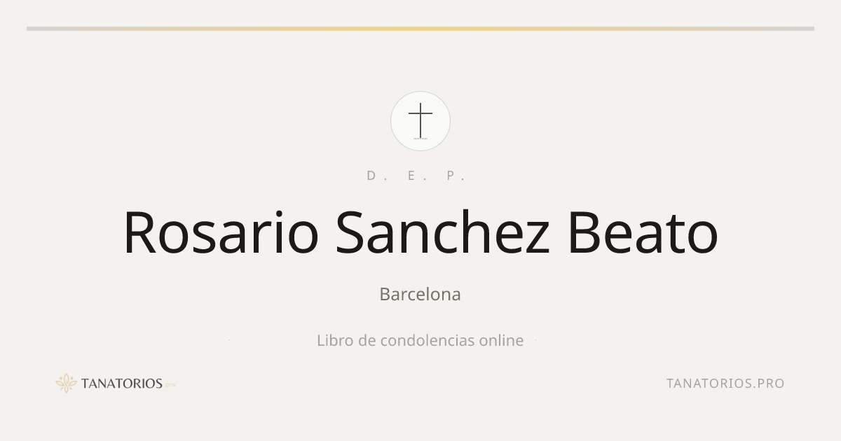 Memorial de Rosario Sanchez Beato