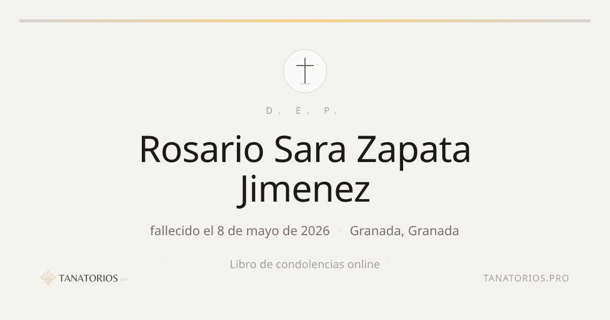 Memorial de Rosario Sara Zapata Jimenez