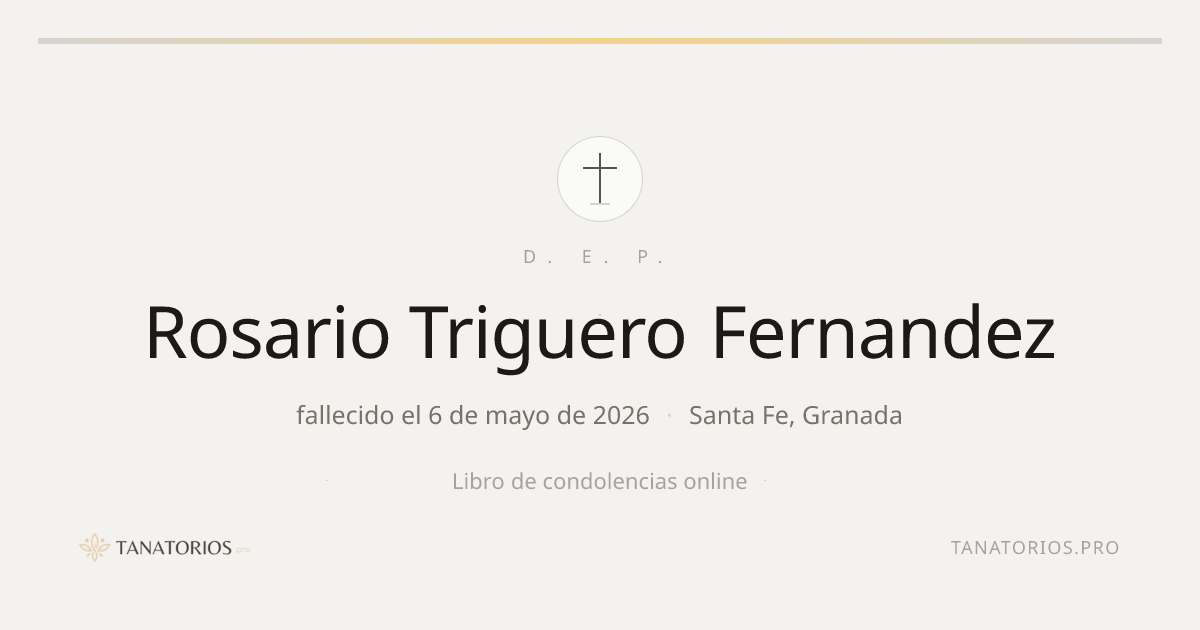 Memorial de Rosario Triguero Fernandez