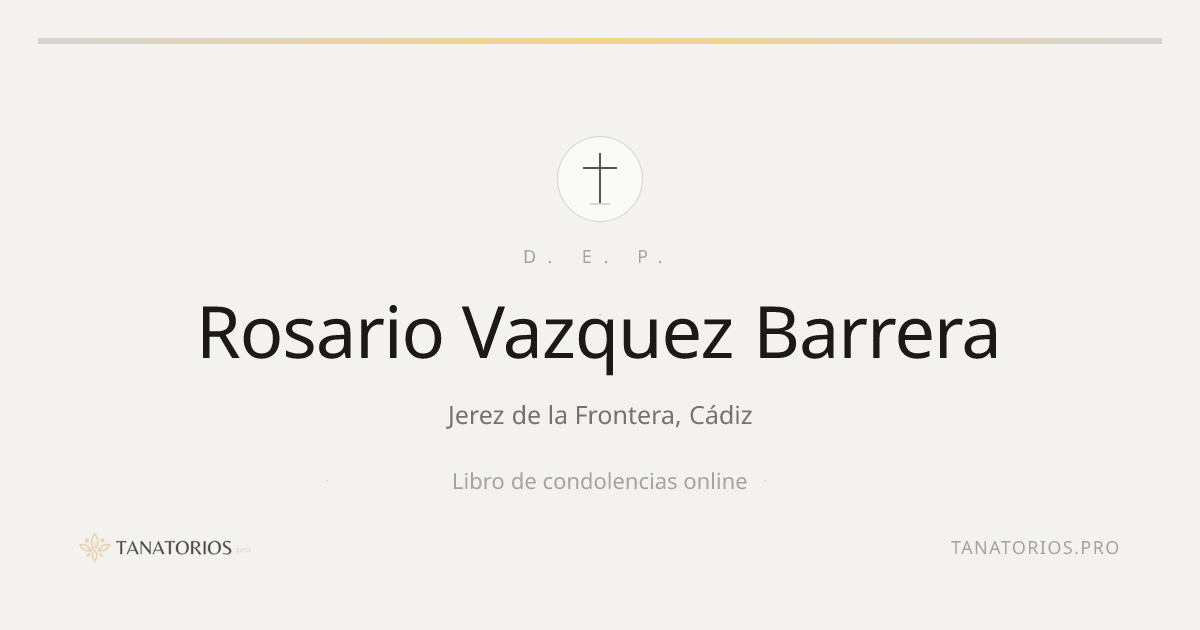 Memorial de Rosario Vazquez Barrera