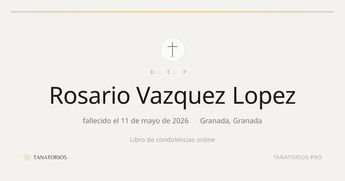 Memorial de Rosario Vazquez Lopez