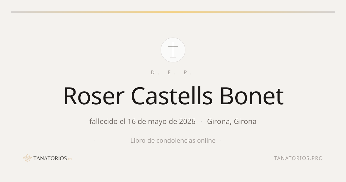 Memorial de Roser Castells Bonet