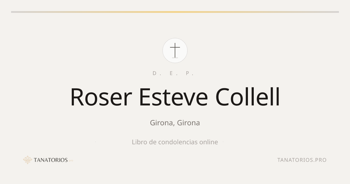 Memorial de Roser Esteve Collell
