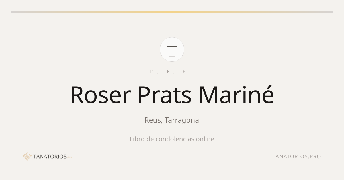 Memorial de Roser Prats Mariné