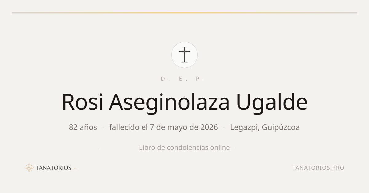 Memorial de Rosi Aseginolaza Ugalde