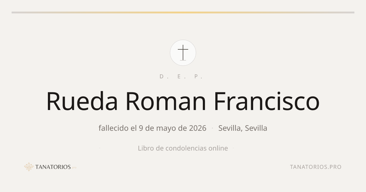 Memorial de Rueda Roman Francisco
