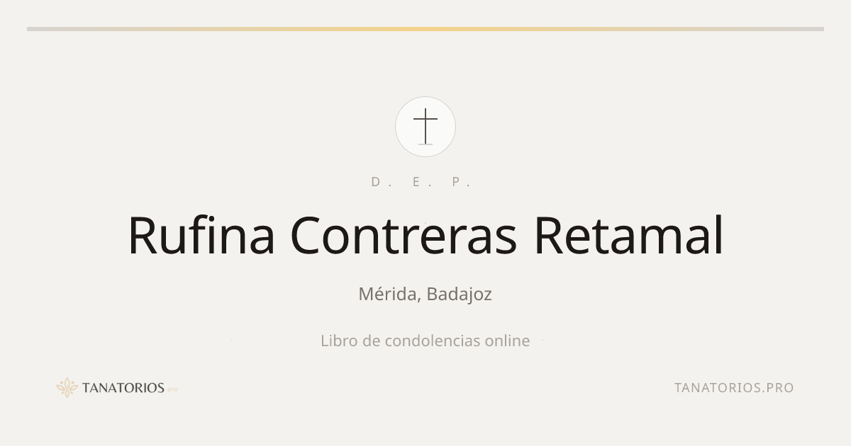 Memorial de Rufina Contreras Retamal