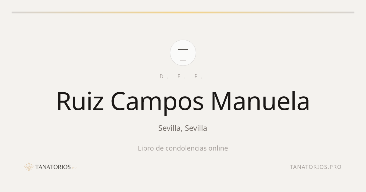 Memorial de Ruiz Campos Manuela