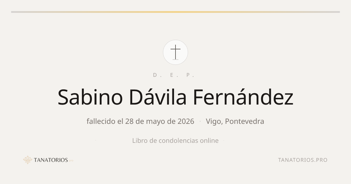 Memorial de Sabino Dávila Fernández