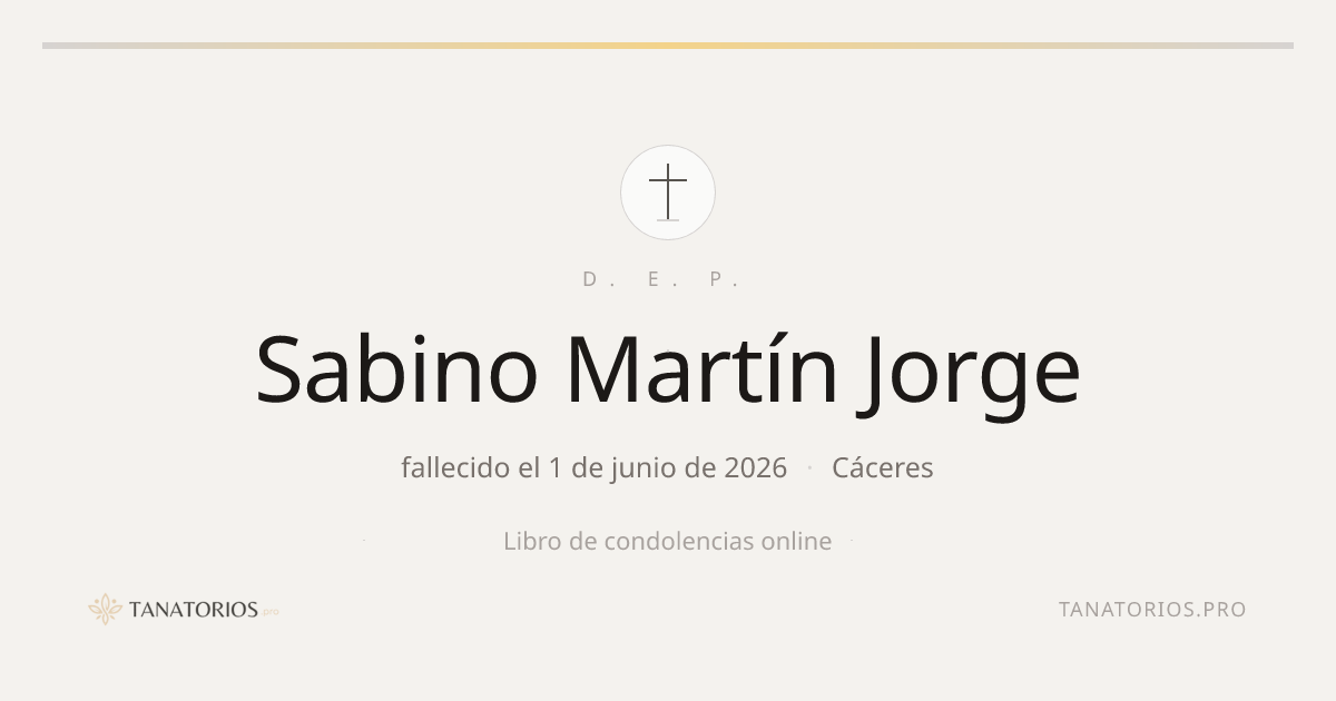 Memorial de Sabino Martín Jorge