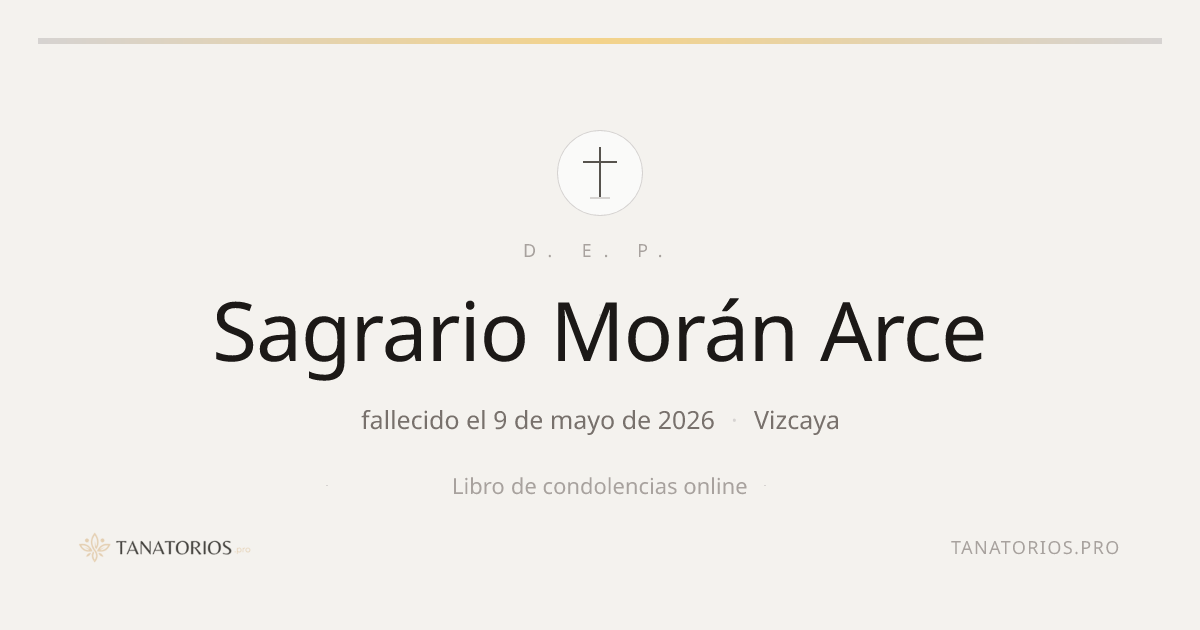 Memorial de Sagrario Morán Arce
