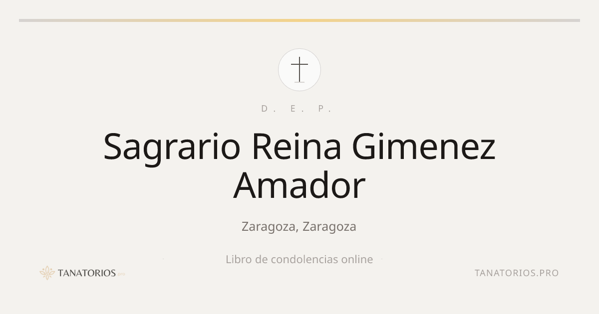 Memorial de Sagrario Reina Gimenez Amador