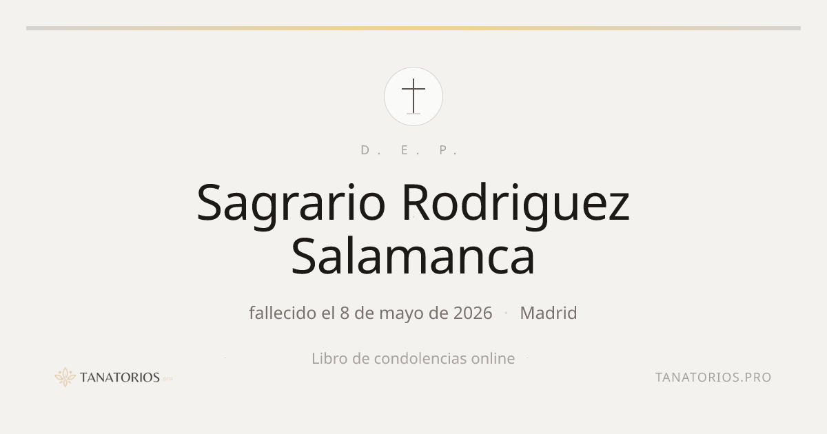 Memorial de Sagrario Rodriguez Salamanca