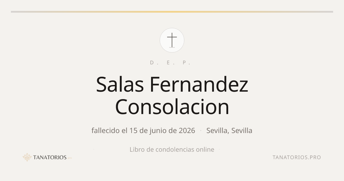 Memorial de Salas Fernandez Consolacion
