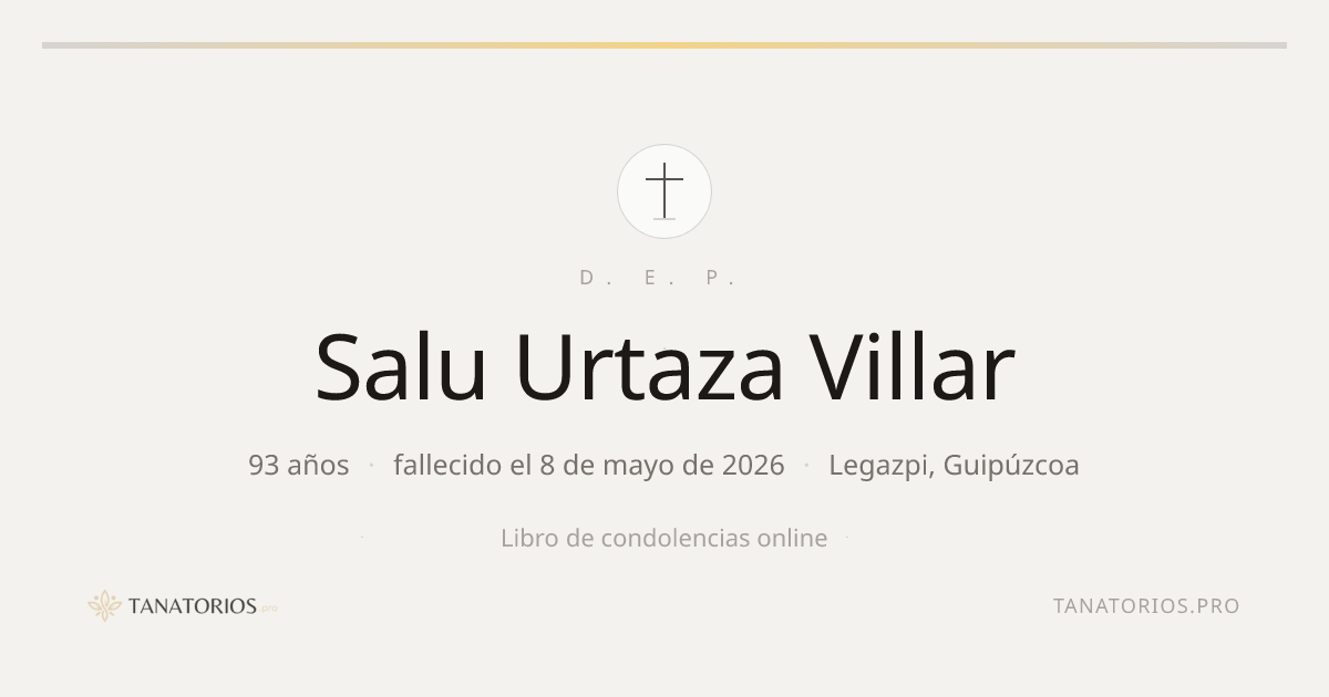 Memorial de Salu Urtaza Villar